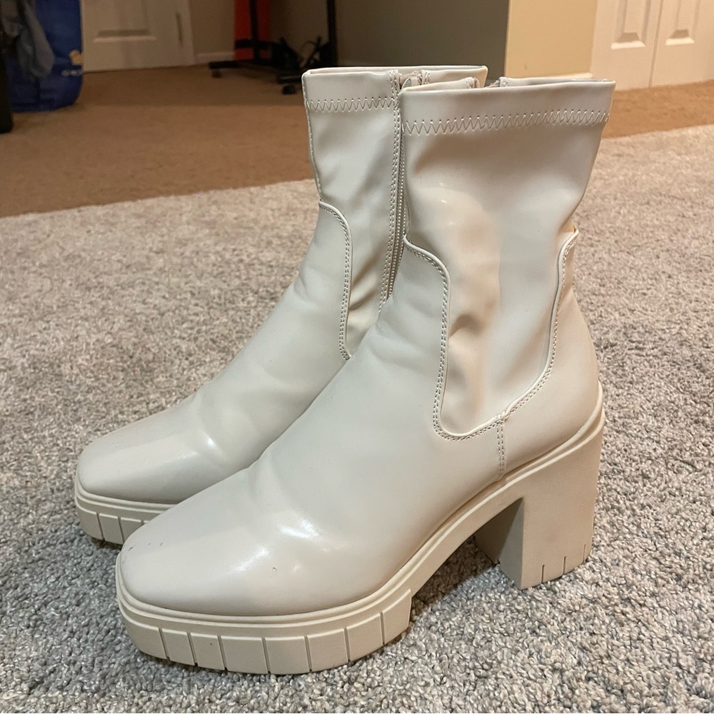 white platform sock boots | asos